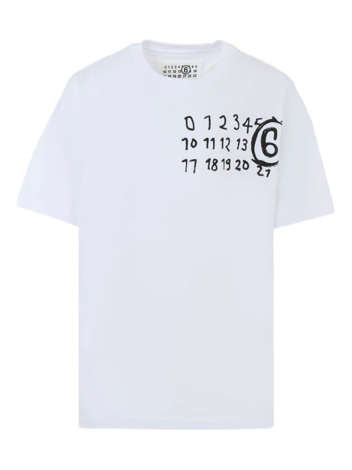 MM6 Maison Margiela Kids T-shirt con stampa
