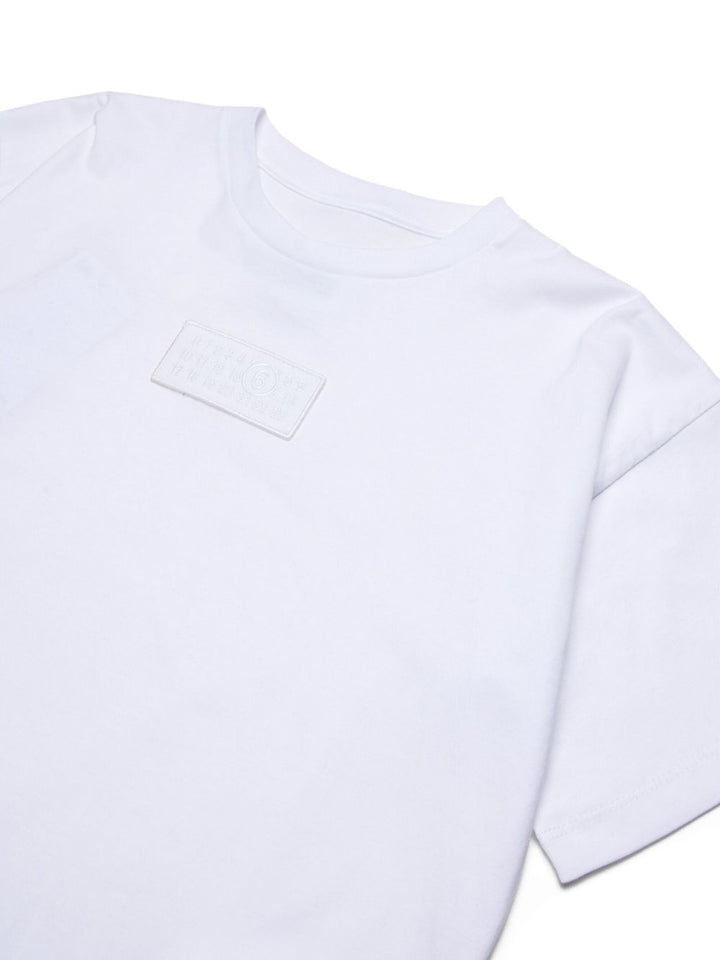 MM6 Maison Margiela Kids T-shirt con applicazione logo