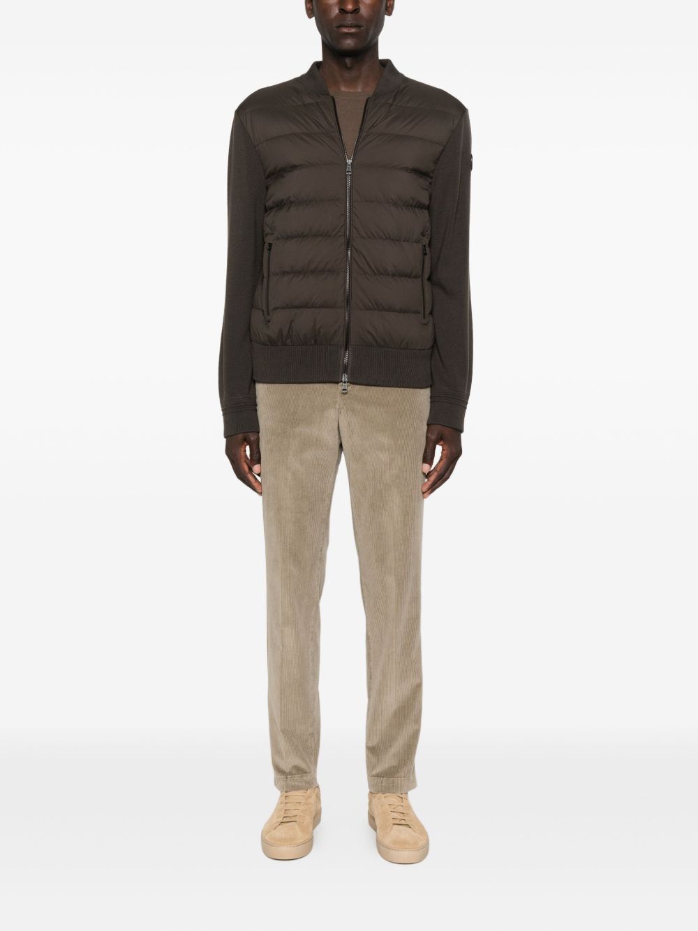 Moncler Maglia di lana aperta con full zip