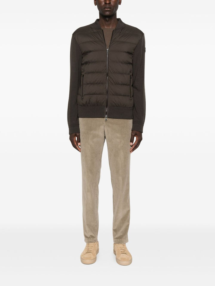 Moncler Maglia di lana aperta con full zip