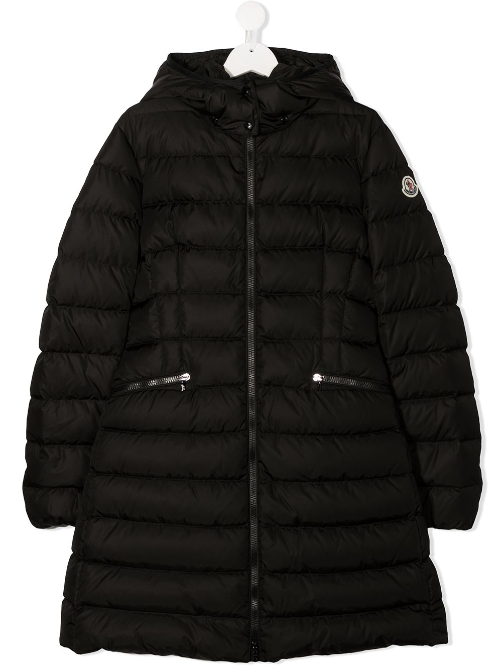 Moncler Enfant Piumino lungo con cappuccio