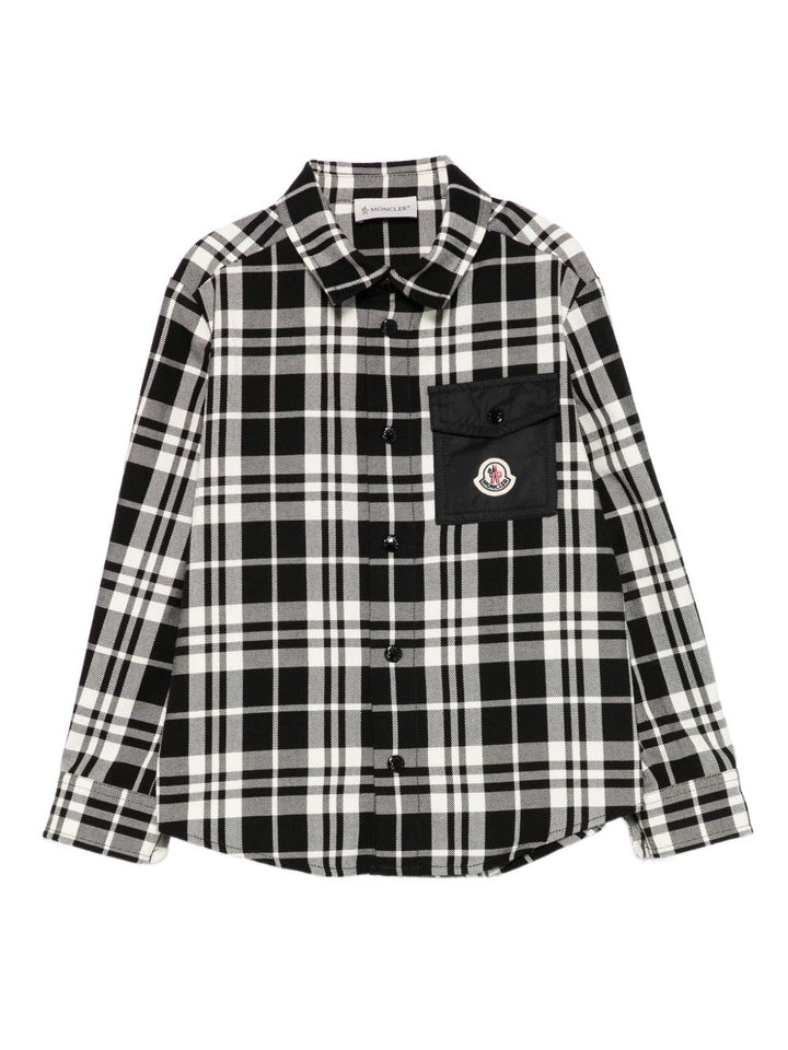Moncler Enfant Camicia a quadri