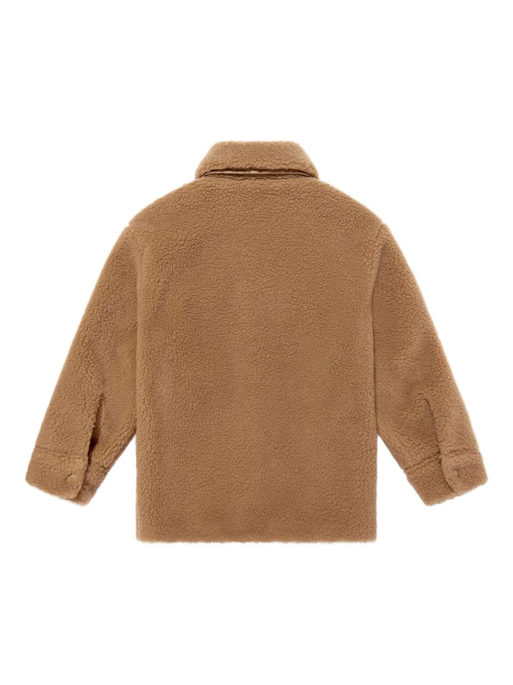 Moncler Enfant
Giacca marrone in tessuto teddy