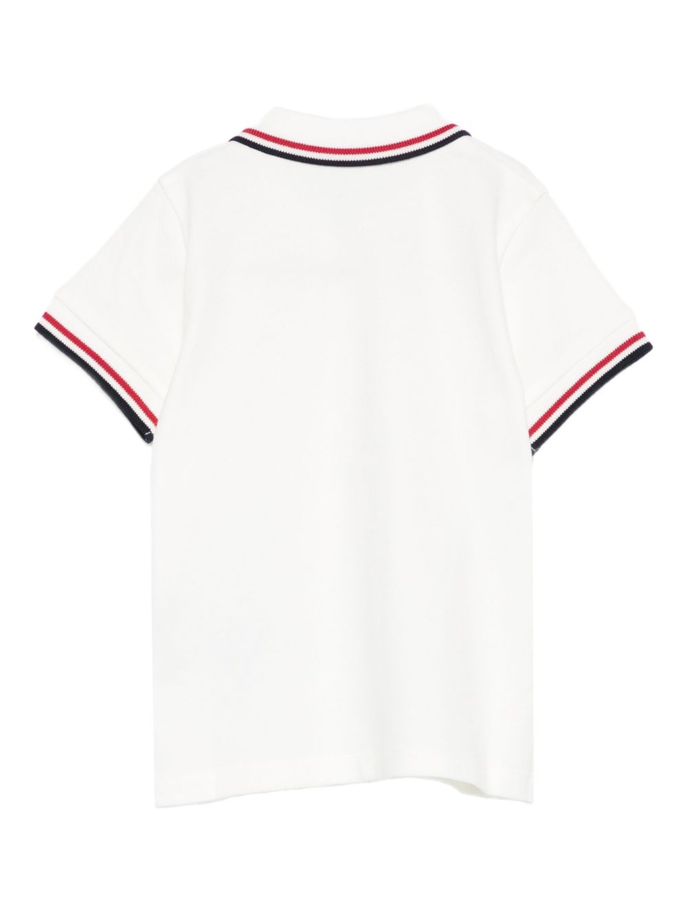 Moncler Enfant Polo con punta e patch con logo