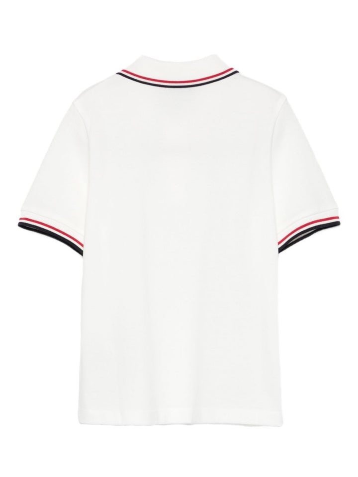 Moncler Enfant Polo con applicazione logo