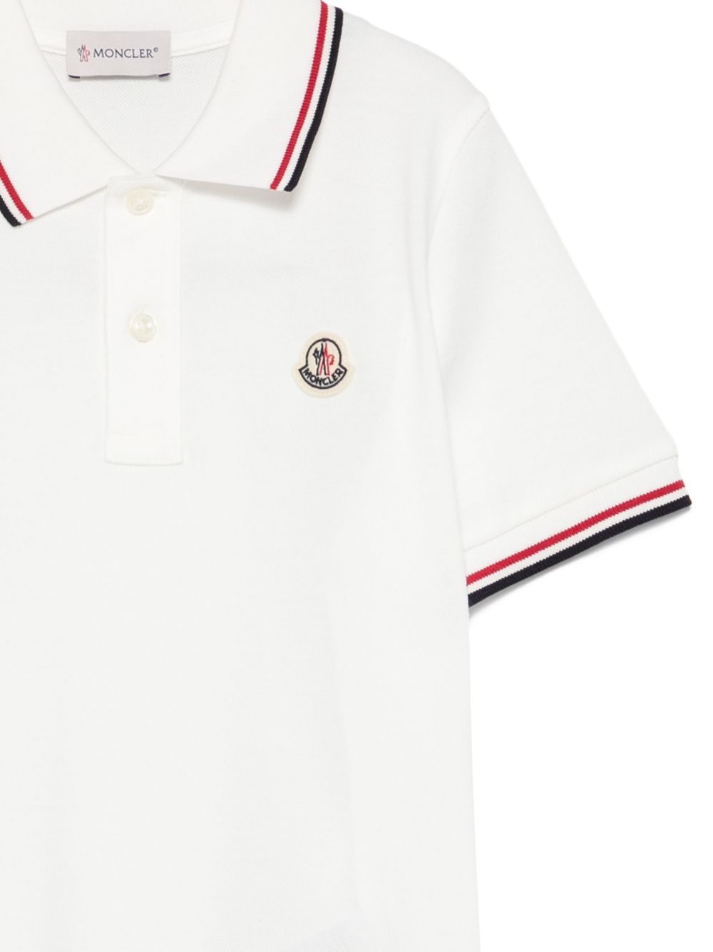 Moncler Enfant Polo con applicazione logo