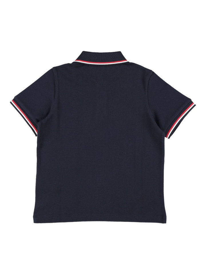 Moncler Enfant Polo con applicazione logo