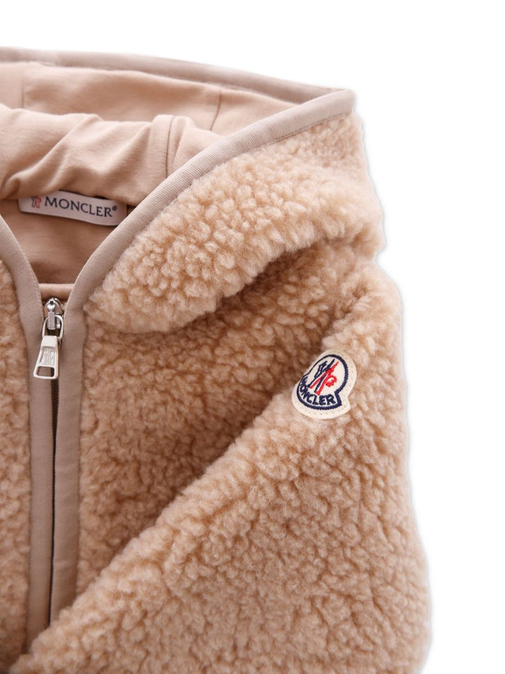 Moncler Enfant Cappotto con applicazione
