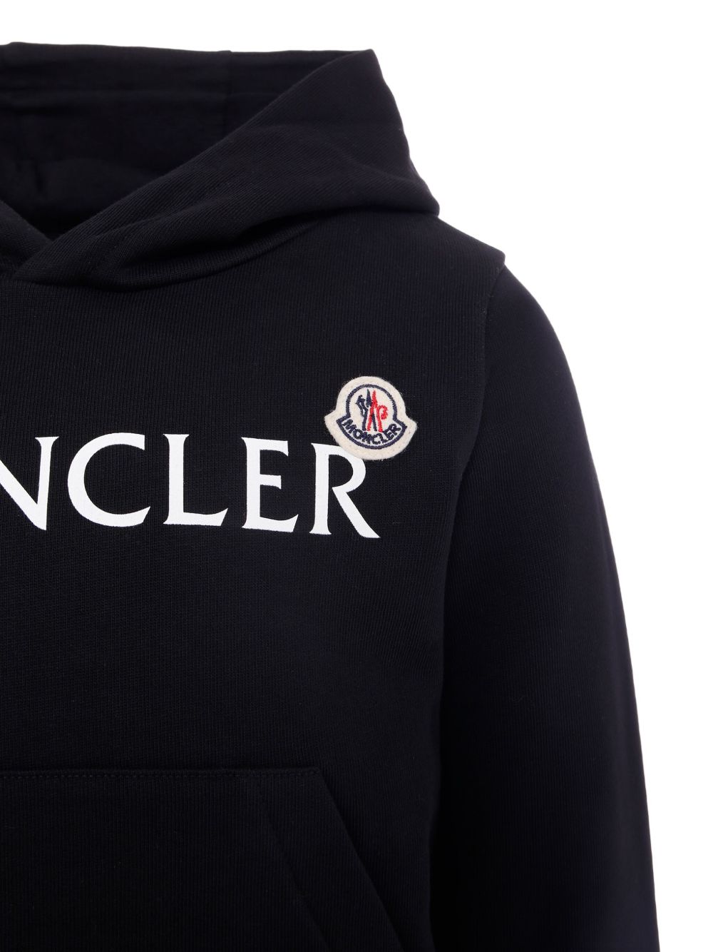 Moncler Enfant Felpa con cappuccio e logo