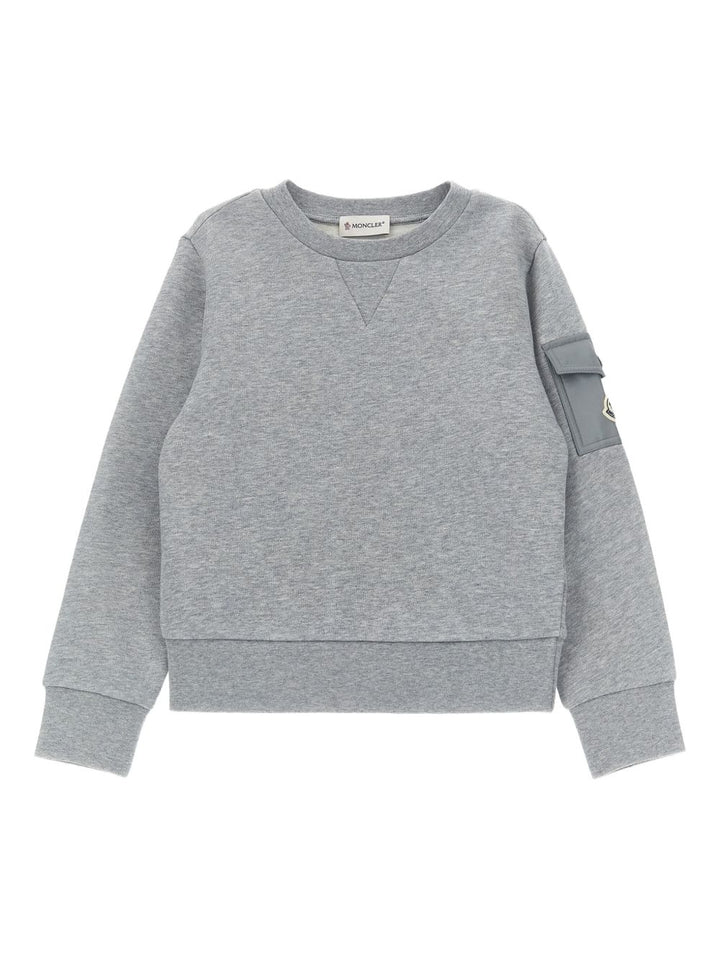 Moncler Enfant
Felpa grigia girocollo