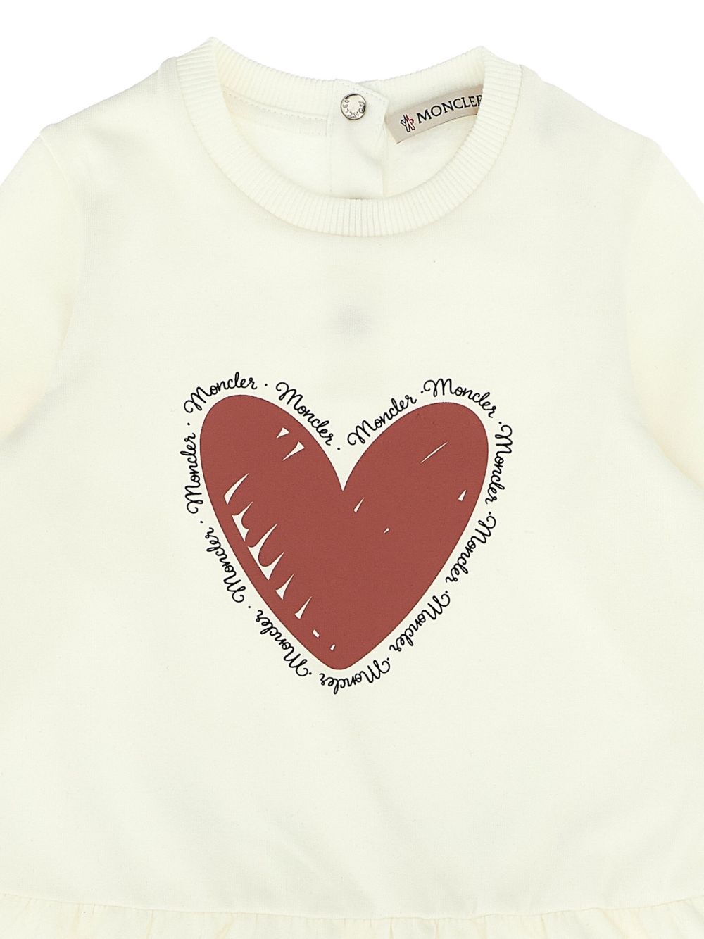 Moncler Enfant, Abito a felpa in cotone