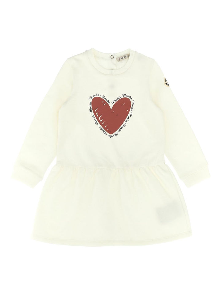 Moncler Enfant, Abito a felpa in cotone