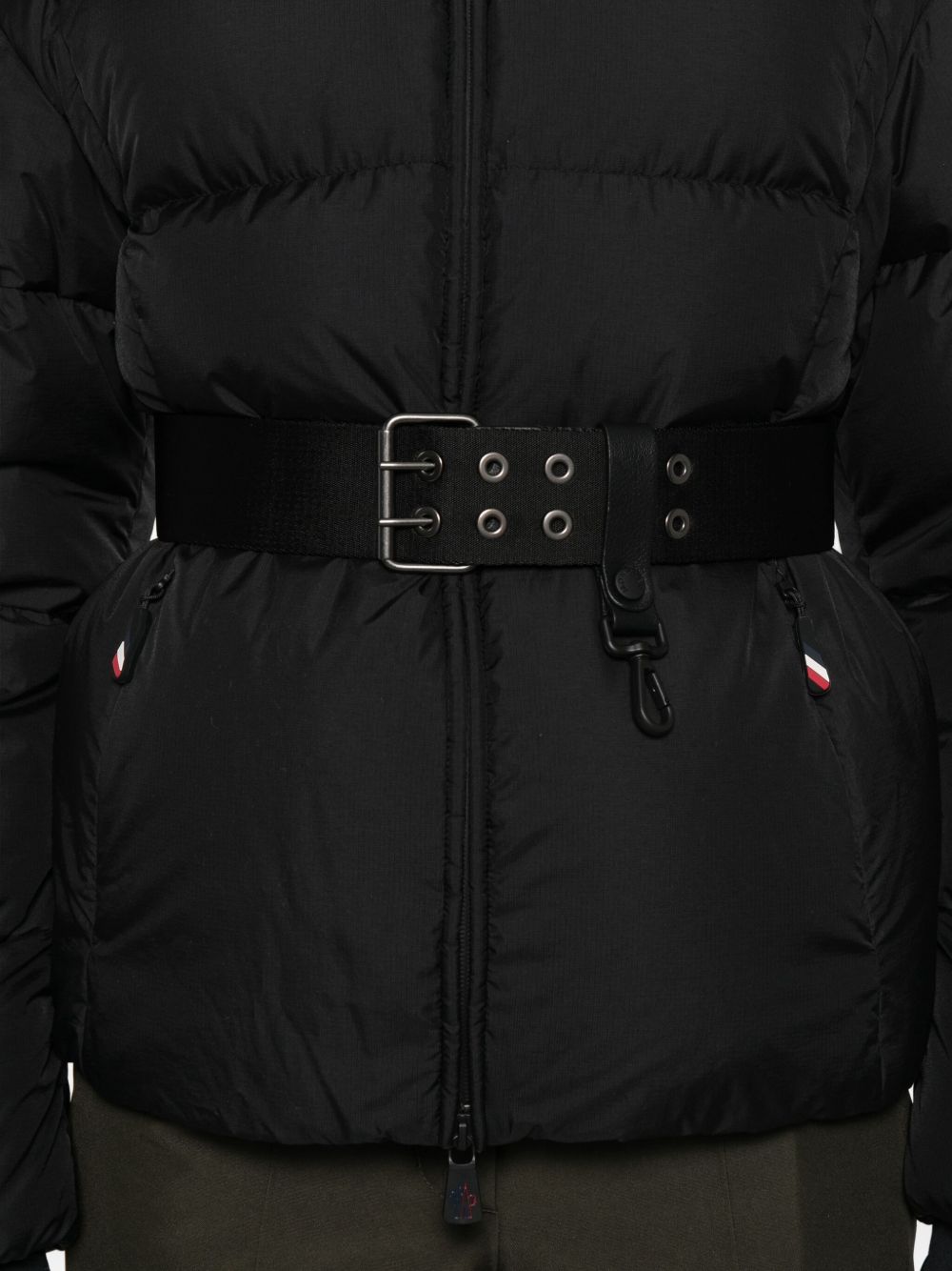 Moncler Grenoble Giacca con cappuccio e cintura