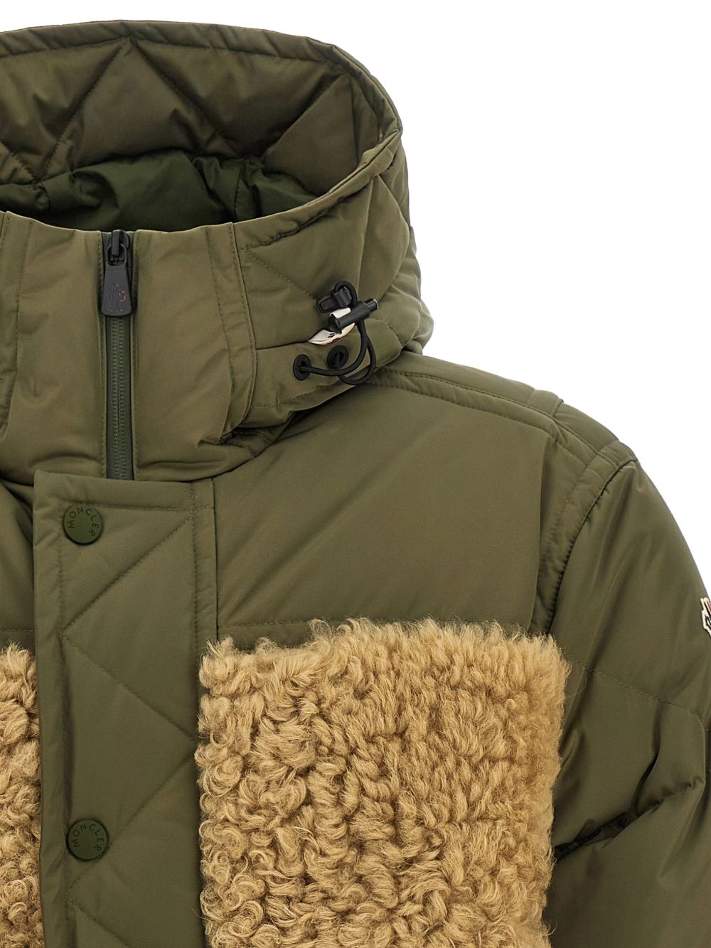 Moncler Grenoble Piumino Grifford con inserti in shearling