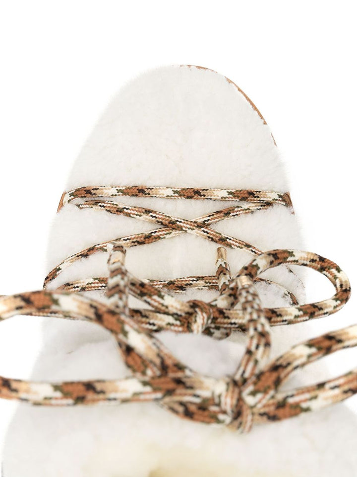 Stivale shearling e camoscio