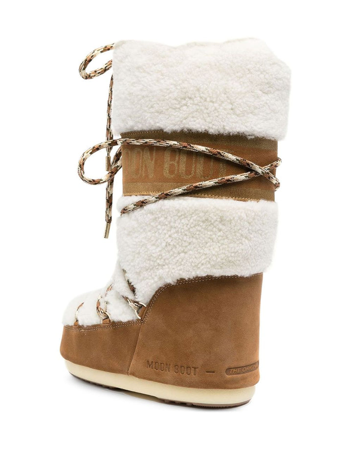 Stivale shearling e camoscio