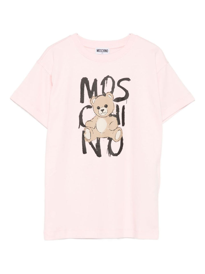 Moschino Kids
T-shirt in cotone con stampa Teddy Bear