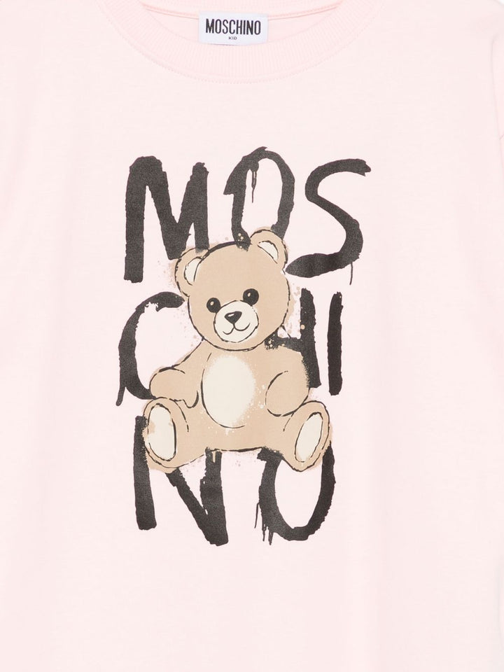 Moschino Kids
T-shirt in cotone con stampa Teddy Bear