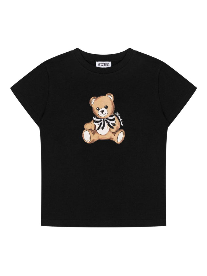 MOSCHINO Kid's - T-shirt con stampa - nero