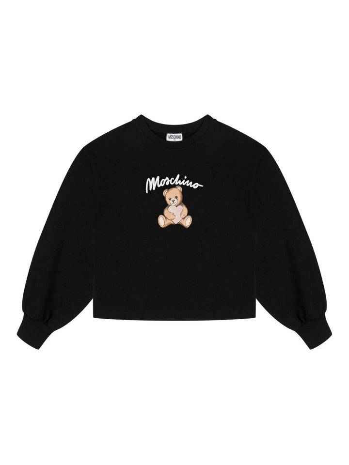 Moschino Kids Maglione con stampa Teddy Bear