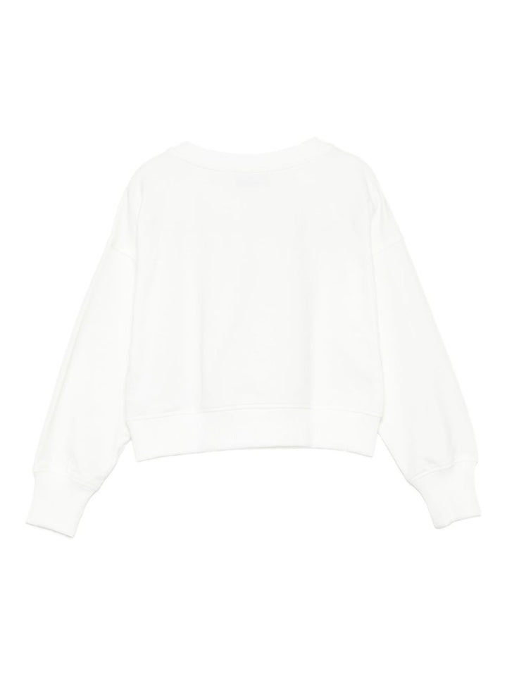 Moschino Kids Felpa con stampa Bear