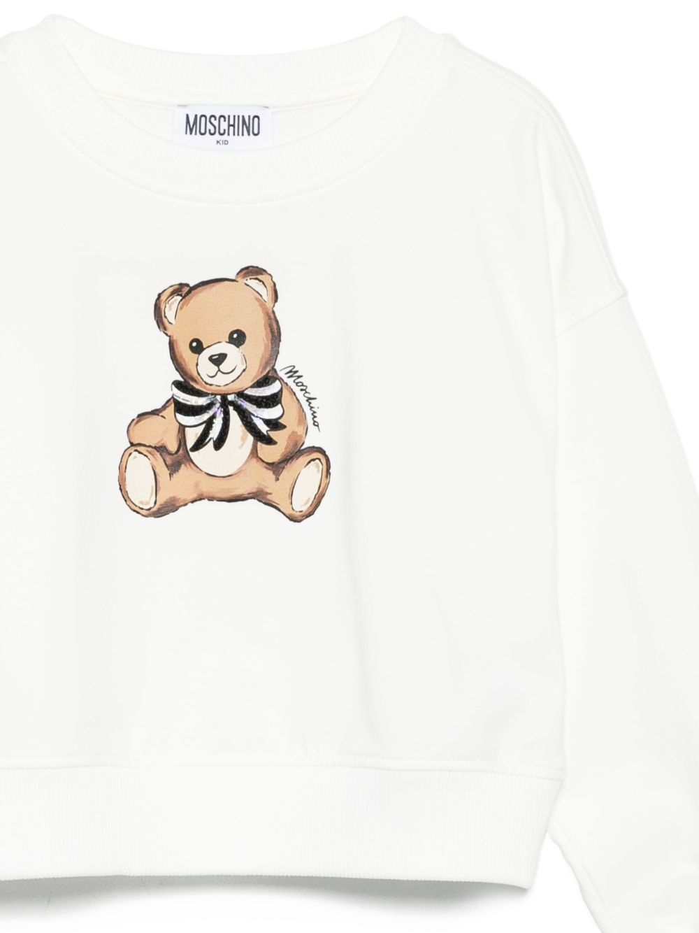 Moschino Kids Felpa con stampa Bear