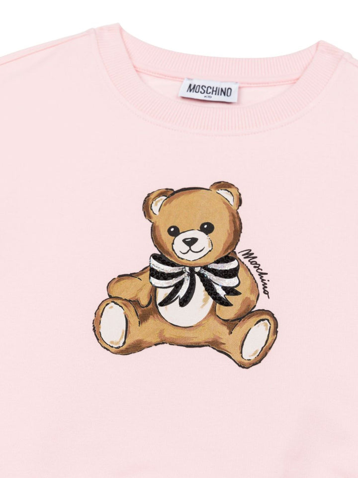 Moschino Kids
Felpa con stampa Teddy Bear