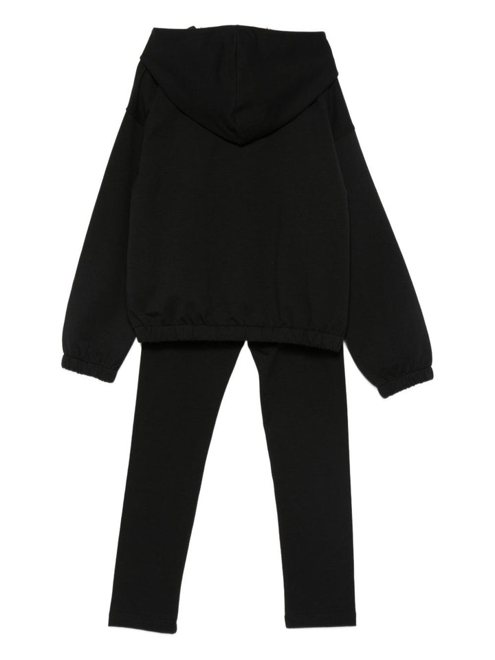 Moschino Kids Tuta sportiva con stampa