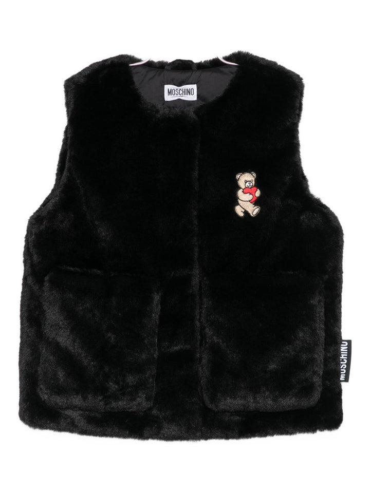 Moschino Kids
Gilet con applicazione Teddy Bear e tasca