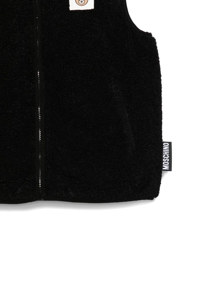 Moschino Kids
Gilet con cappuccio e applicazione orsetto