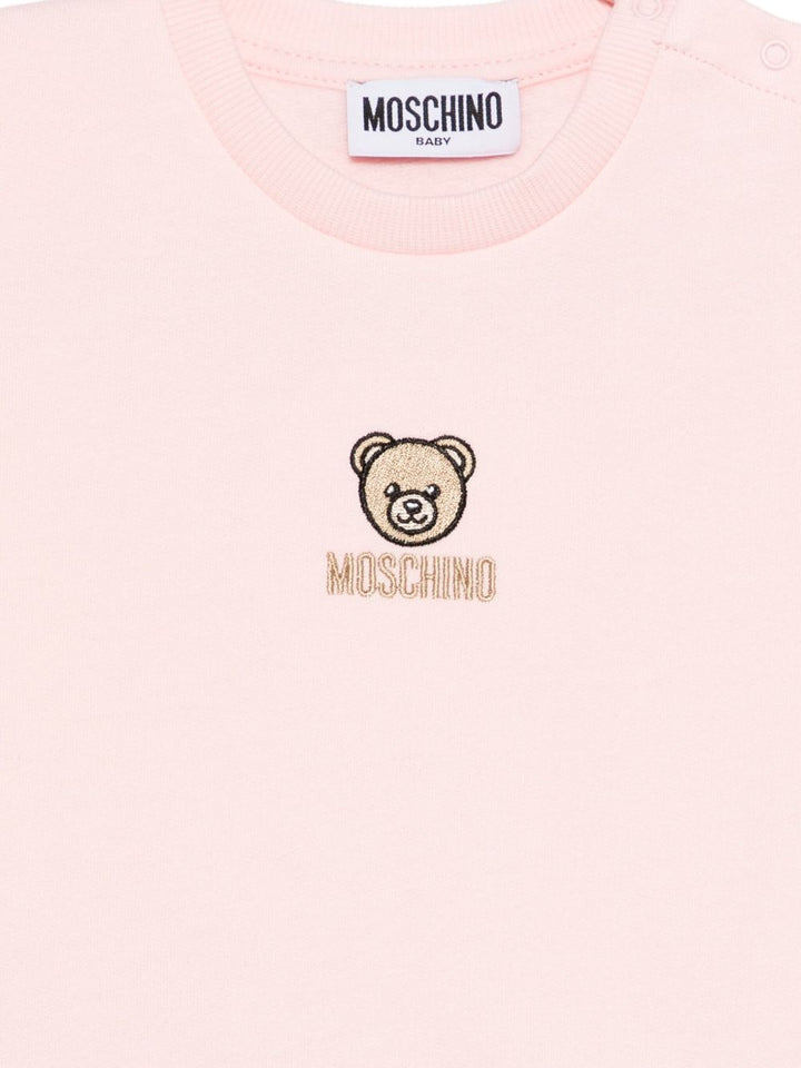 Moschino Kids Abito con ruches e ricami