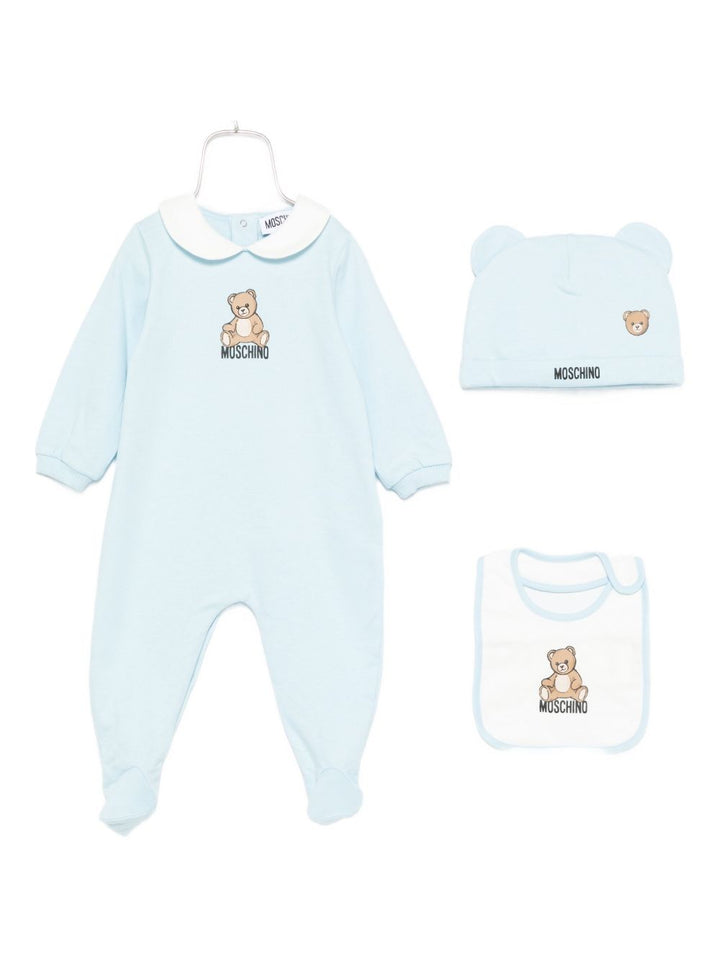 Moschino Kids
Set neonato con motivo Teddy Bear