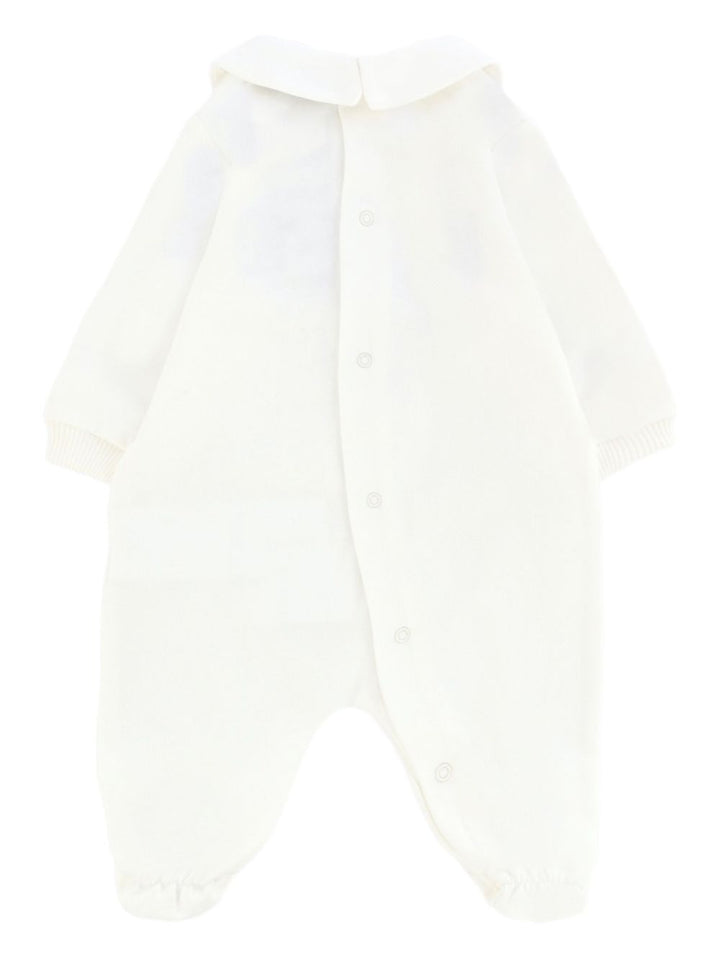 Moschino Kids Tutina in cotone con stampa teddy