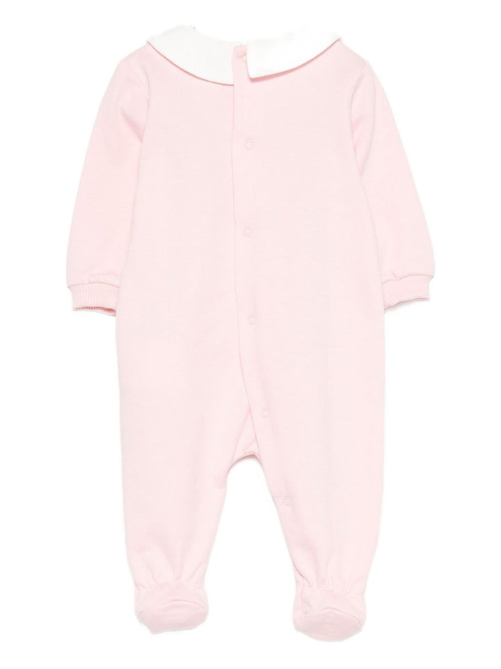 Moschino Kids Tutina in cotone con stampa teddy