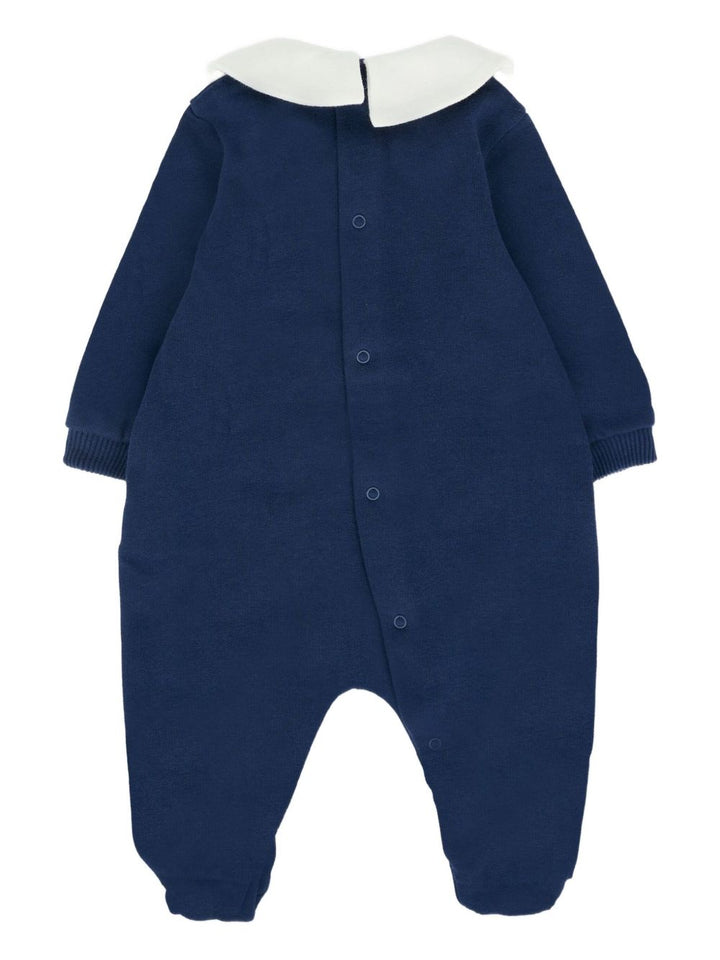 Moschino Kids Tutina in cotone con stampa teddy