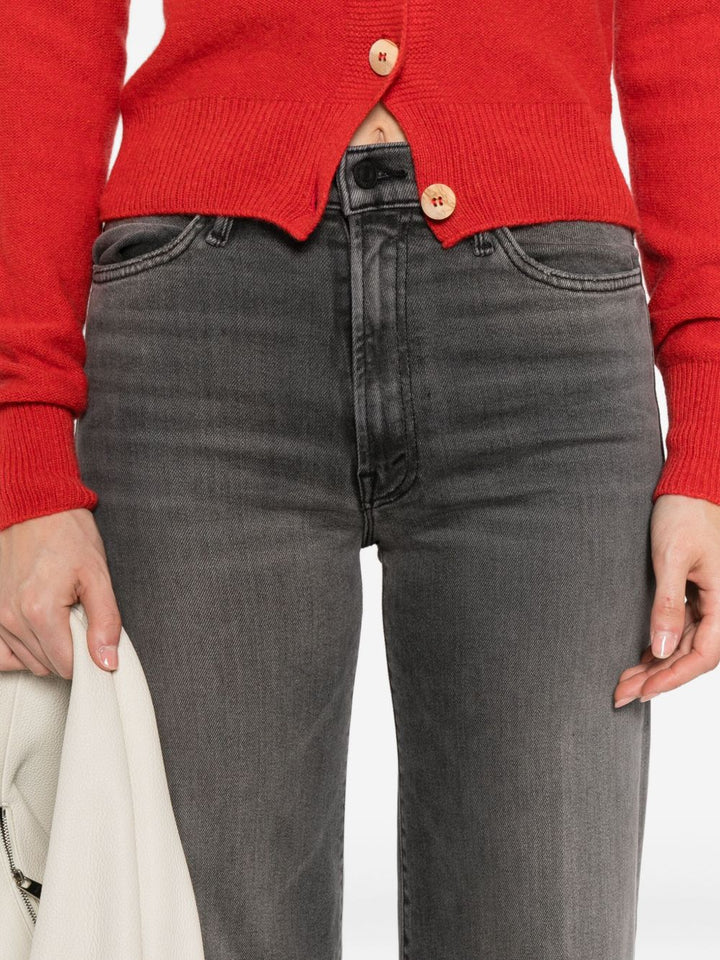 MOTHER jeans con orlo sfrangiato