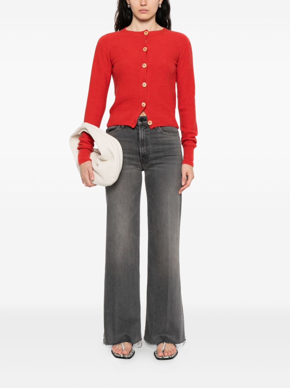 MOTHER jeans con orlo sfrangiato