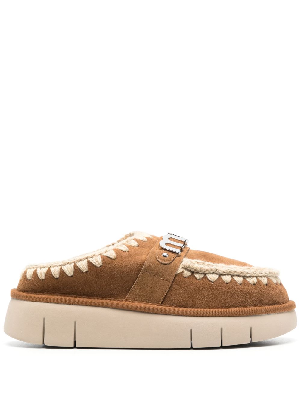 Mou Slippers con placca logo