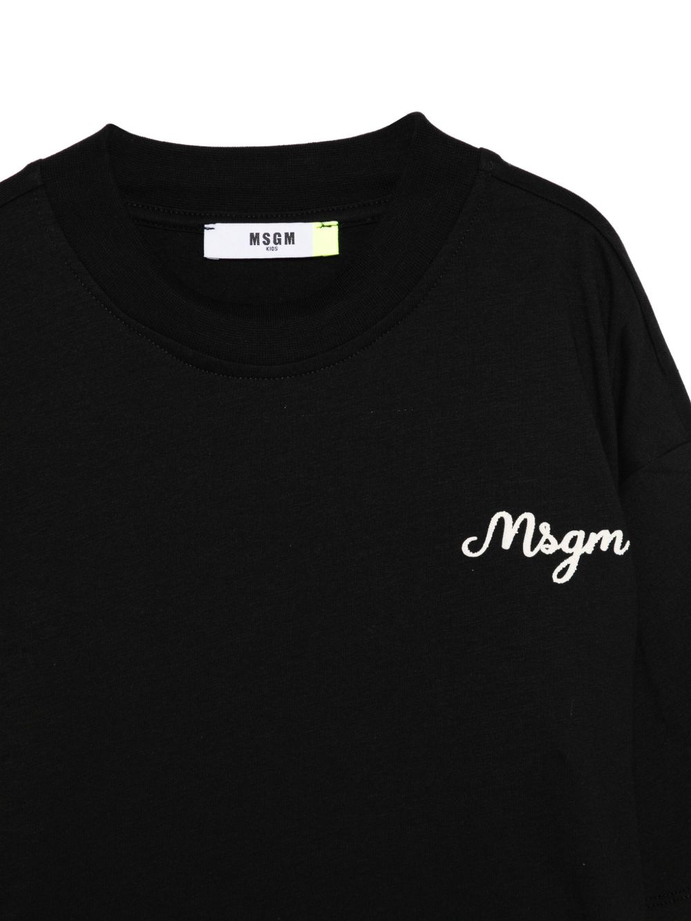 MSGM Kids T-shirt con logo ricamato