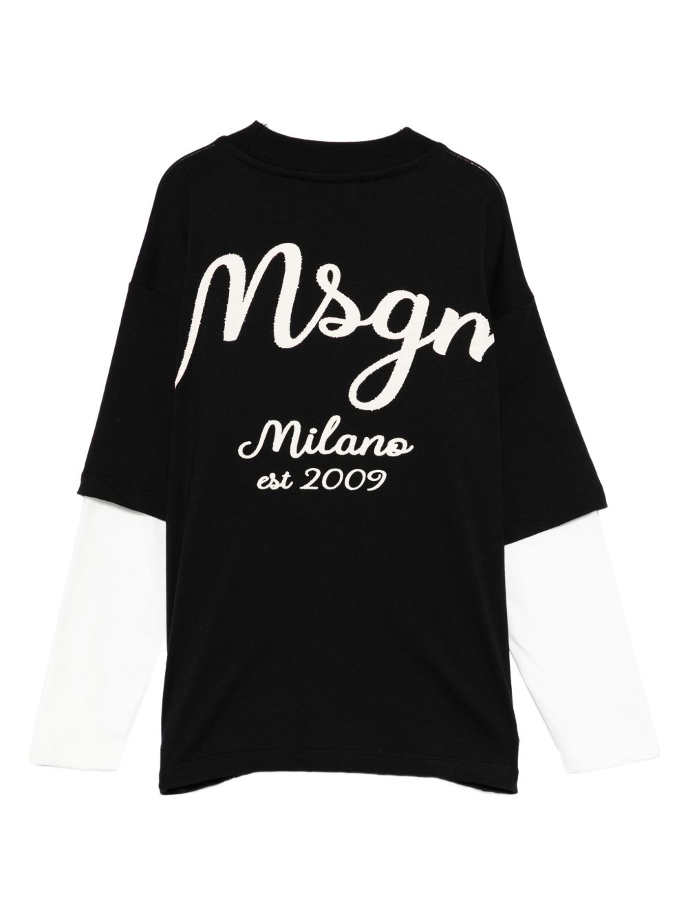 MSGM Kids T-shirt con logo ricamato