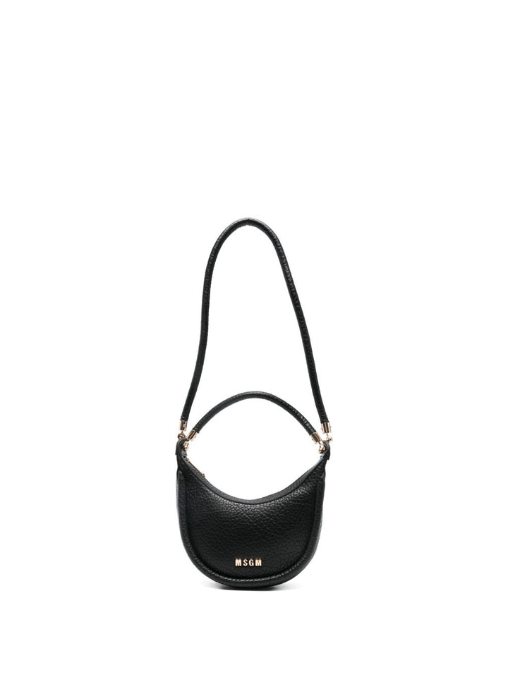 MSGM KIDS Borsa a tracolla con logo nera