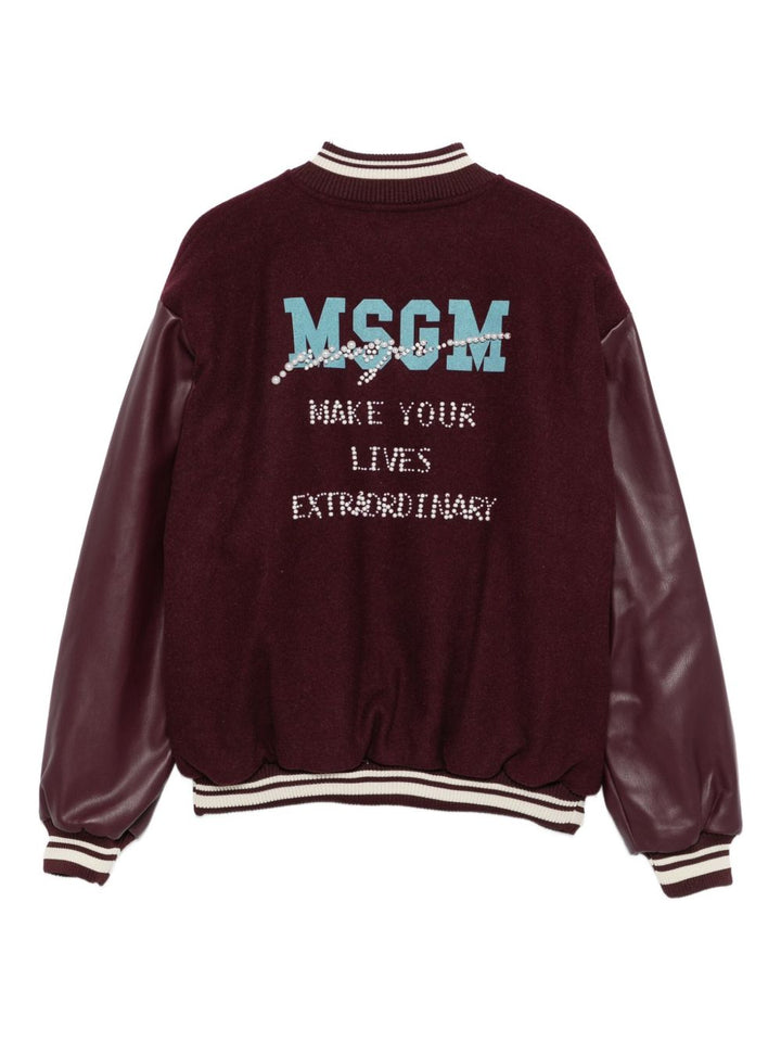 MSGM Kids
Bomber in cotone