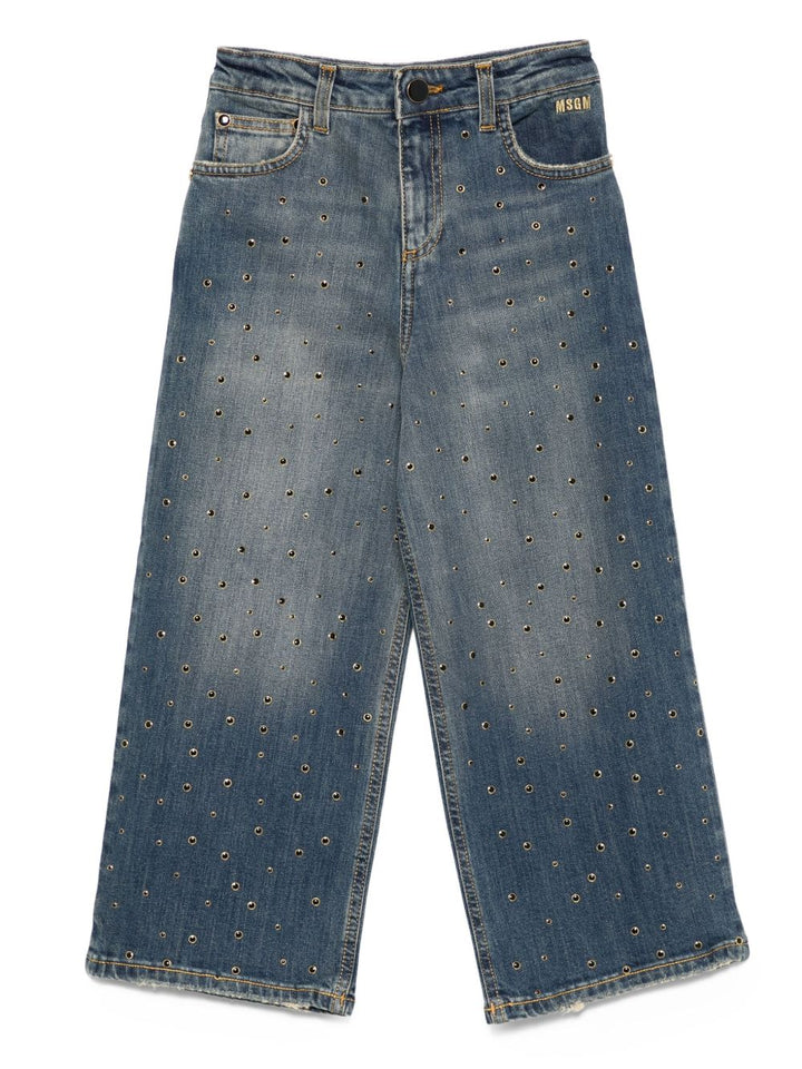 MSGM Kids
Jeans con logo ricamato