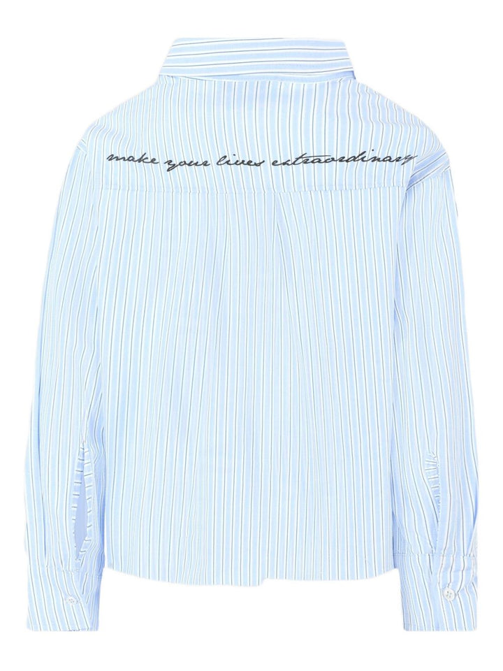 MSGM Kids
T-shirt a righe con tasca applicata