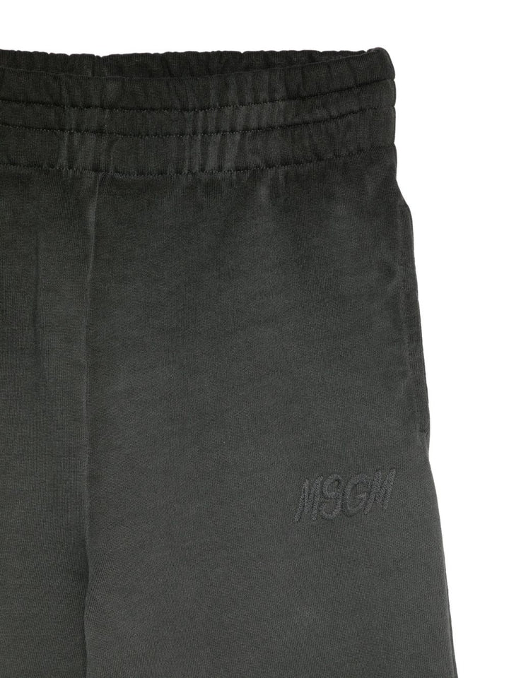 MSGM Kids
Pantaloni a gamba ampia con logo ricamato