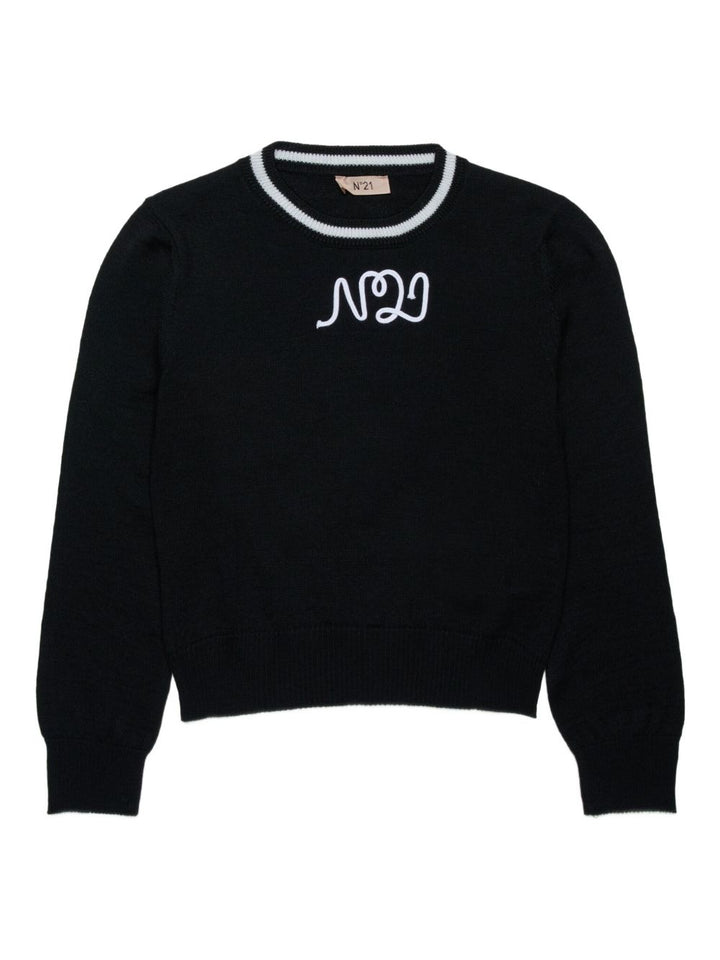 Nº21 Kids Maglione con logo