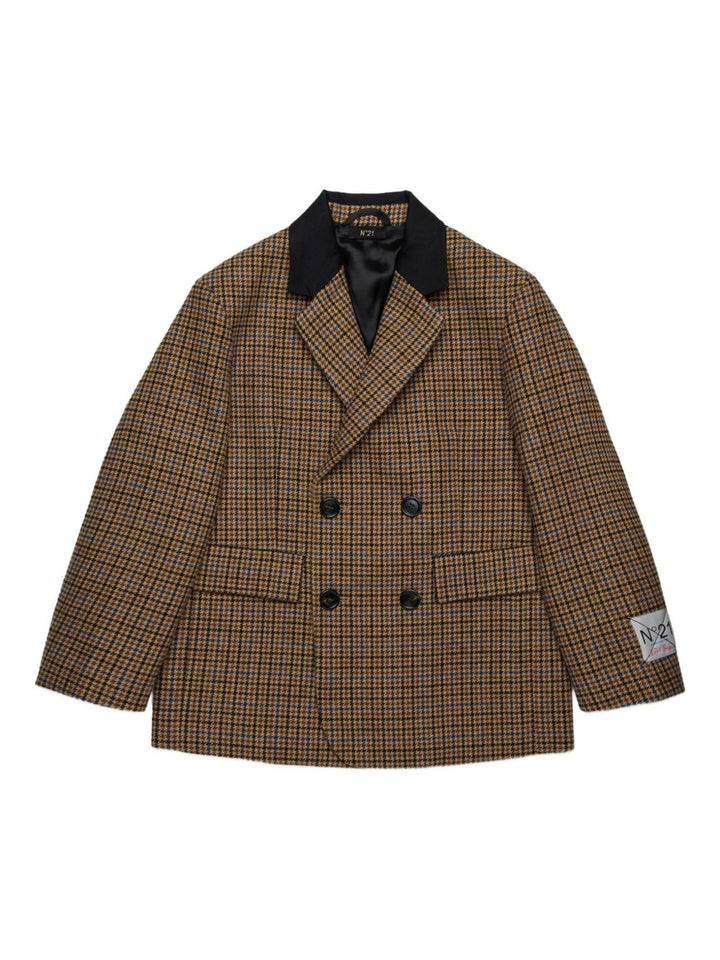 Nº21 Kids Blazer con motivo pied-de-poule
