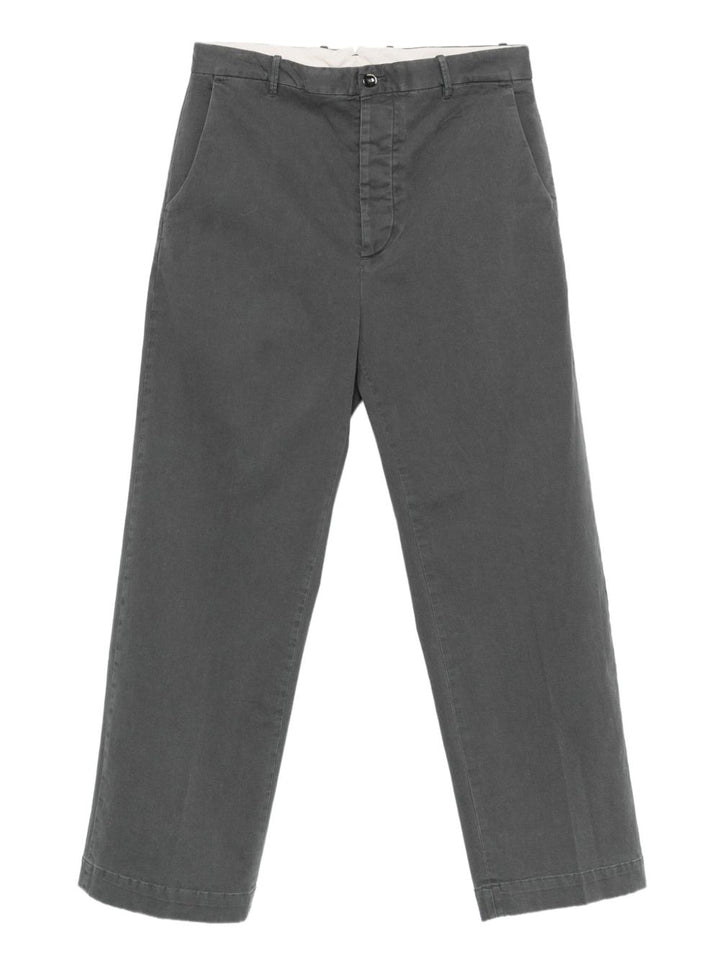 Nine In The Morning Pantaloni in cotone con patta e bottoni