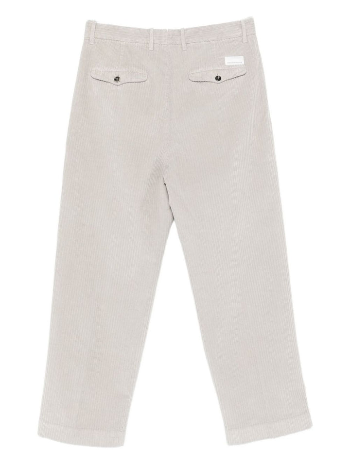 Nine In The Morning Pantaloni in velluto a coste con etichetta logo