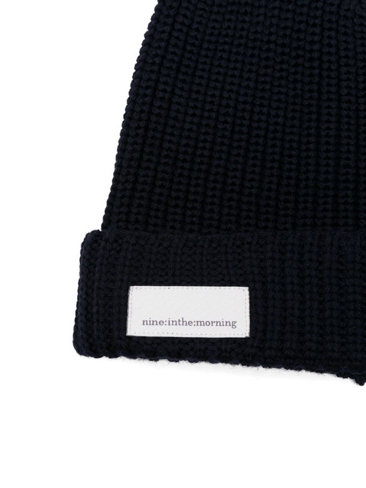 Nine In The Morning berretto in lana a coste